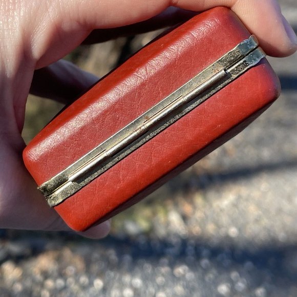 Vintage Tokyo Tokei 2 Jewels Red TESTED - Works - Alarm Folding Clock MCM RETRO - Picture 7 of 12